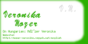 veronika mozer business card